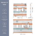 thumbnail image 2 of Yayeee Toggle Light Switch Wall Plate 2-Gang 4.56"x4.48" Decorative Outlet Cover, Orange Nautical Pattern, 2 of 7