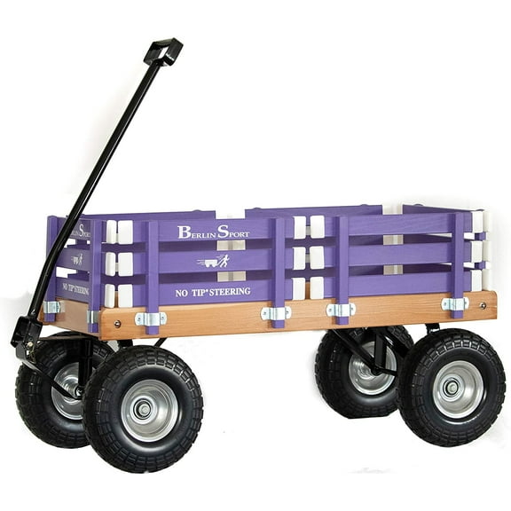 Berlin Flyer Sport Wagon - Model F410 - Amish Made in Ohio, USA - 10" No-Flat Tires Purple