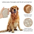 thumbnail image 3 of Brosse de Bain pour Animaux de Compagnie, Poignée Portative à Double Usage Durable Brosse de Toilettage pour Animaux de Compagnie en Caoutchouc pour Salle de Bain, 3 of 8