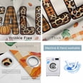 thumbnail image 2 of Fsddascl Leopard Print Fall Blackout Curtains for Bedroom/Living Room, Thermal Insulated Kitchen Curtains, Thanksgiving Pumpkin Maple Leaf Beige Grommet Darkening Window Treatment Drapes 42"x84"x2, 2 of 6