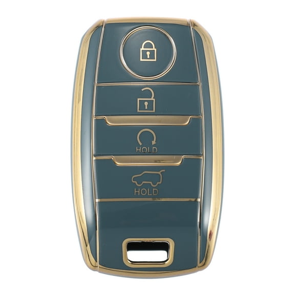 Unique Bargains TPU Car Remote Key Fob Case Cover 4 Button Full Protector for Kia Sportage 2014-2016 Blue
