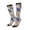 2 Black-1, variant on Women Crew Soft Moisture-wicking Socks Antique Vintage Teapot Coffee Grinder Pattern Design Cotton Socks, One Size fit All