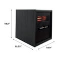 thumbnail image 5 of Modern Ember Portable Rolling Infrared Space Heater in Black Oak, 5 of 9