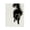Mid Century Black Cat, variant on Stupell Industries Contemporary Minimal Cat on Beige Black Floating Frame Canvas Art, 17 x 21, by Grace Popp