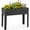 Black, variant on Costway 24'' Raised Garden Bed with Legs Metal Elevated Planter Box Drainage Hole Backyard