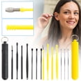 thumbnail image 5 of Ear Pick Set 7-Piece, Black, 1 Setinnovative Spring Ear Wax Cleaner Tool Set,Stainless Steel Ear Cleansing Tool,Ear Curette Earwax Removal Kit with Storage Box, Easter Mother'S Day Makeup Organizers, 5 of 7
