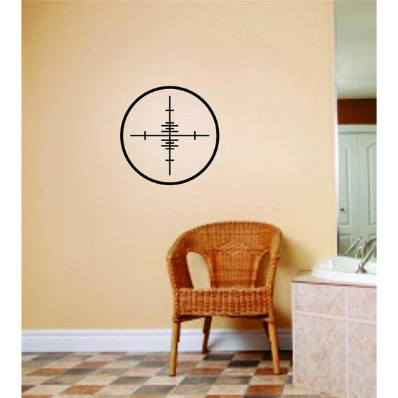 BullsEye Gun Range Mens Wildlife Animal Hunting Vinyl Wall Decal Stickers Decoration Ideas 8 X 8 Inches