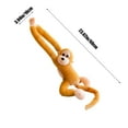thumbnail image 4 of Xecvkr Plushies for Boys Long Arm Monkey Plush Toy Hanging Doll Stuffed Cute Animal Soft Playmate Home Curtain Decoration Gift Kids Family Party Interactive Birthday Single Yellow, 4 of 7
