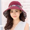 thumbnail image 3 of D GROEE Women's Summer Sun Bucket Hats Double sided Wearable UV Safari Hiking Wide Brim Beach Mesh Fishing Cap, 3 of 7
