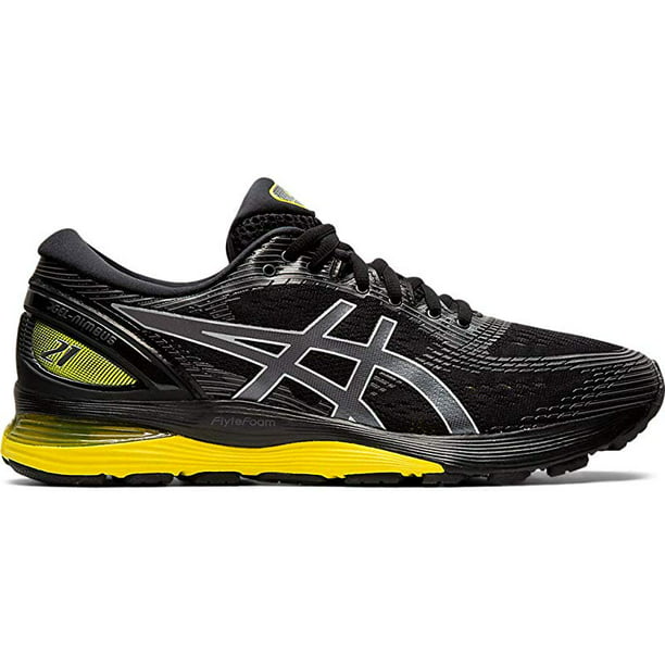 ASICS Men's Gel-Nimbus 21 Running Shoes, Black/Lemon Spark, 13 - Walmart.com