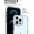 thumbnail image 4 of Shockproof Clear Design for iPhone 14 Pro Case, Certified 6.6ft Drop Protection, Raised Edges Protect Camera and Screen, Blue, 4 of 11