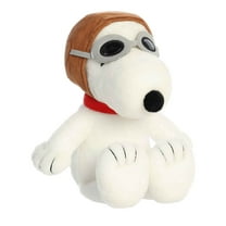 Aurora - Medium White Peanuts - 12.5" Flying Ace - Adorable Stuffed Animal