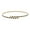 Gold with Black and White Crystals, variant on X & O 14K Gold Plated Single Row Flex Bangle with White Crystals