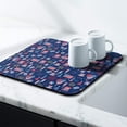 thumbnail image 3 of Absorbant Dish Mat Drying Kitchen Mat 4th Of July American Flag Dish Drying Mat Eco-Friendly Diatomaceous Earth Drying Mats for Coffee Bar Plate Tableware Coffee Lover, 3 of 7