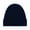 03# Navy, variant on Solid Color Wool Knit Hat, Unisex Hip-Hop Style Melon Skin Beanie for Winter Warmth Black Free