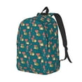 thumbnail image 3 of Sigee Frog and Mushrooms for Canvas Large Capacity Laptop Backpack for Men and Women, Travel Backpack, 3 of 8