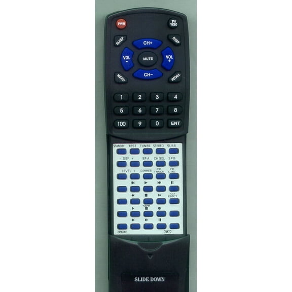 Replacement Remote for ONKYO RC-391M, TXDS575, 24140391A, TXDS777, TXD676, TXDS575X, TXDS676