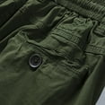 thumbnail image 6 of Mens Shorts Casual Summer Solid Outdoors Casual Have Pockets Button Zipper Drawstring Sport Shorts Pants Cargo Shorts for Men, 6 of 8