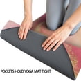 thumbnail image 3 of Pink Gold Marble Pattern Hot Yoga Mat Towel Non Slip for Hot Yoga - Quick-Drying Yoga Mat Cover with 4 Corner Pockets with Travel Bag - Hot Yoga Towel Non Slip Grip Moisture Wicking Sweat 70"x26", 3 of 6