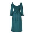 thumbnail image 4 of Gspmoly Robes d'Été pour Femmes, Robe Longue Décontractée à Manches Courtes d'Été à Col en V pour Femmes, Robes Formelles pour Femmes en Liquidation, 4 of 5