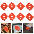 thumbnail image 1 of Phenofice 8 Pcs Modèle de Coin Arrondi Nylon Orange Taille Rapide pour Projets de Menuiserie, 1 of 8
