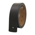 thumbnail image 4 of Cinturones de cuero PU para hombre, sin hebilla con agujeros, cinturón de repuesto para hombre. Negro, 4 of 9