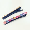 thumbnail image 4 of Sparkly Crystal Hair Pins Rhinestone Crystal Hair Barrettes Clips Glitter Hair Accessories for Women and Girls, 4 of 5