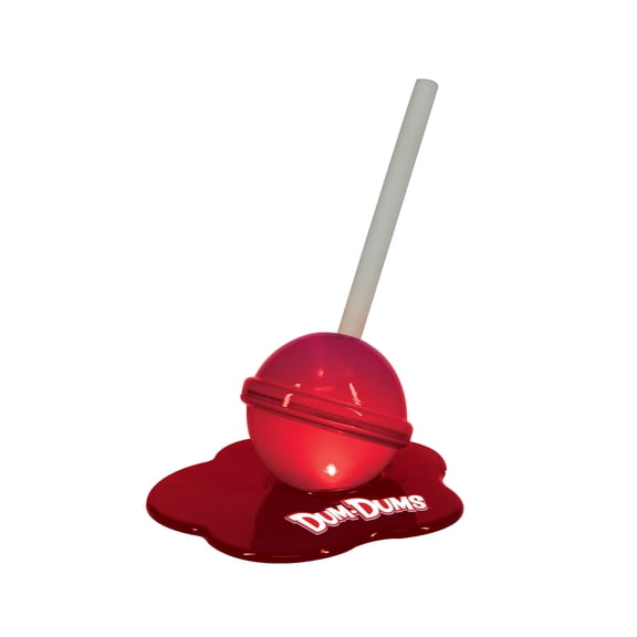 Dum-Dums Melting Lollipop Decorative Desk Light-USB Powered LED Novelty Lamp, Fun & Cute CAndy-Themed Decor for Bedroom, Office, House-Warming, Cherry Red
