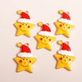 thumbnail image 4 of 10 Uds. De dijes de Navidad esmaltados mezclados, sombreros de estrella de Noel, colgantes de Papá Noel para hacer joyería Diy, accesorios para hacer collares y pendientes, 4 of 4