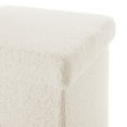 thumbnail image 4 of Mainstays Collapsible Storage Ottoman, Cream, 4 of 7