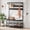Black, variant on COZONY Coat Rack Shoe Bench with 8 Hooks, Versatile 4-in-1 Wood Entryway Bench, 3-Tier Storage Shelf, 23.62*11.8*70.87", Rustic Brown