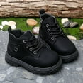 thumbnail image 4 of Dakaela Toddler Boys Girls Boots Kids Lace up Combat Work Boot Baby Hiking Winter Snow Ankle Booties 1-9Y, 4 of 7