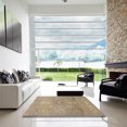 thumbnail image 7 of Ahgly Company Machine Washable Indoor Square Abstract Dark Almond Brown Area Rugs, 5' Square, 7 of 7