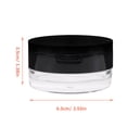 thumbnail image 2 of BESTYASH Powder Puff Holder Compacto Negro Con Elástico Doble Para Evitar De Polvo, 2 of 8