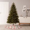 thumbnail image 6 of Sikiie Strawberry And Flowers Nativity Christmas Tree Skirt, Jesus Christian Winter Holiday Tree Mat Decoration(30-48IN)48", 6 of 6