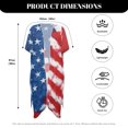 thumbnail image 6 of HELLHERO Patriotic Stars Bathing Suit Cover Up High Quality Fabrics Lightweight Free Size Long Kimono Swimsuit Cover Up for Women, 6 of 6