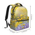 thumbnail image 2 of Fotbe Flowers And Butterflies Pattern Casual Backpack for School, Travel, and Outdoor Activities - Durable, Lightweight, and Comfortable, 2 of 5