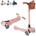 thumbnail image 1 of Patinete infantil plegable de 3 ruedas con luces LED y cesta MomnLittle, 1 of 9