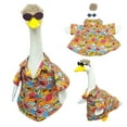thumbnail image 5 of Goose Outfit Clothes Set | Waterproof Fade-Resistant Outdoor Costume | Festive Holiday Porch Garden Decor | Fits Plastic Cement Lawn Geese | Cute Eye-Catching Design | 1 Set, 5 of 9