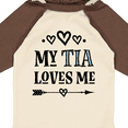 thumbnail image 4 of Inktastic My Tia Loves Me Childs Girls Long Sleeve Baby Bodysuit, 4 of 5
