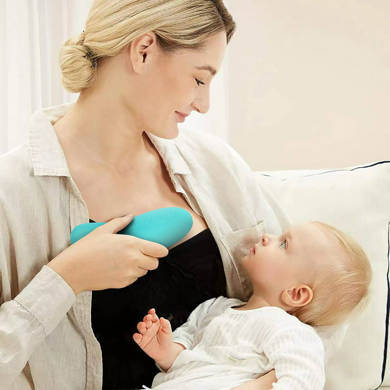 Waterproof Silicone Breast Massager with Heat Vibration for Breastfeeding,  Nursing, Pumping, Mastitis, Engorgement