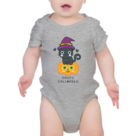 

Cute Kitten Witch Hat Bodysuit Infant -Image by Shutterstock Newborn