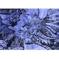 thumbnail image 1 of Ahgly Company Indoor Rectangle Oriental Blue Industrial Area Rugs, 8' x 10', 1 of 4