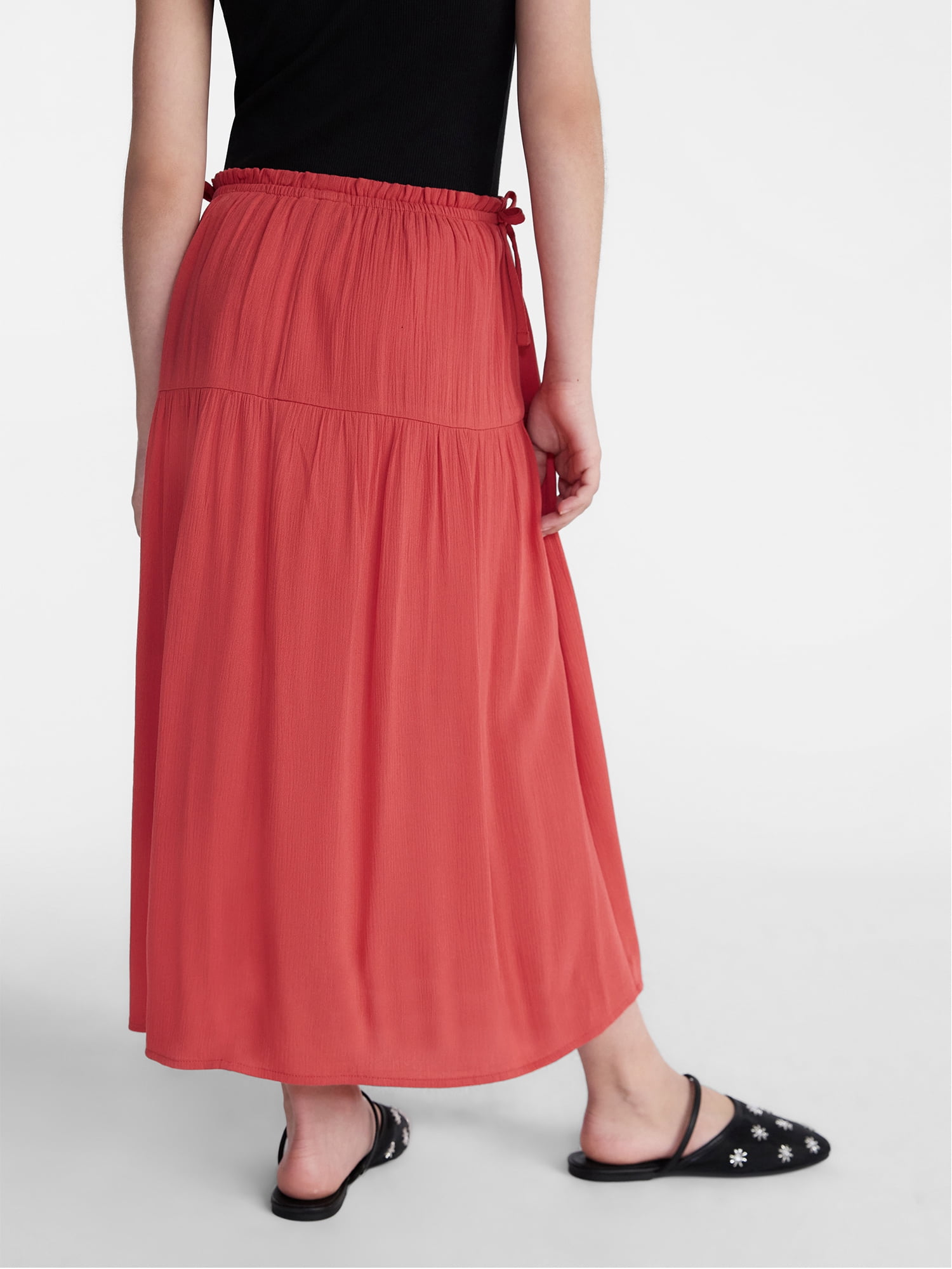 Weekend Academy Girls Maxi Skirt with Side Tie, Sizes 4-18