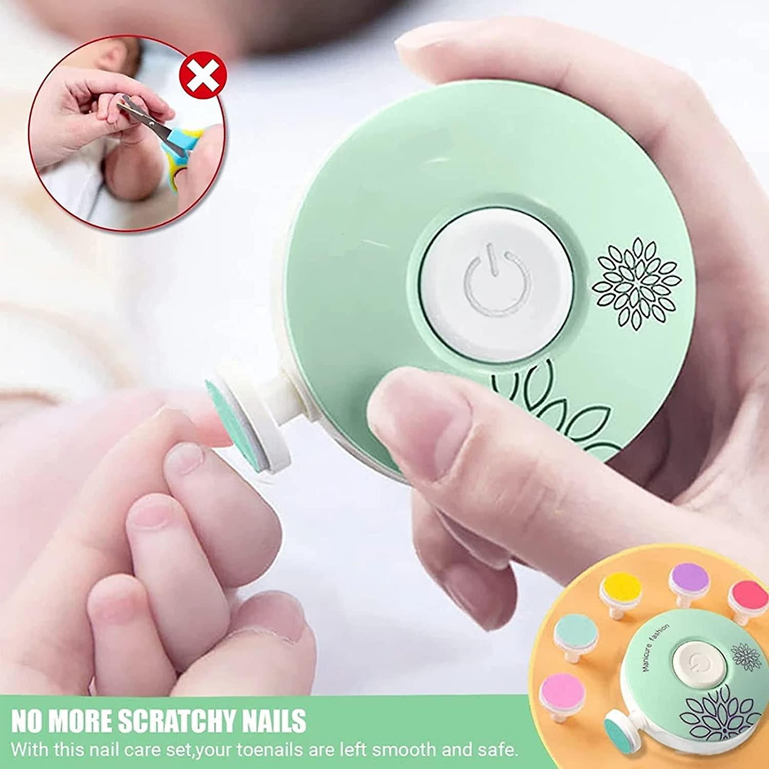 Electric Baby Nail File Baby Nail Trimmer Baby Nail Buffer with Light Quiet  6 in 1 Electric Baby Nail Clipper for Newborn Kids Toes and Fingernails  Care - Walmart.ca