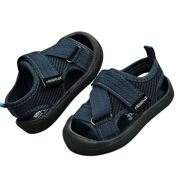 Tao Tao Baby Slipper Shoes Sandals For Boys Girls Newborn Spring And Autumn Sports Shoes Cute Breathable Net Design Non Slip Walking Sandals Toddler Boy Active Shoes Navy 5 Months