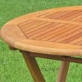 thumbnail image 2 of International Caravan Balau 28" Table Ronde Pliante en Bois pour Patio, 2 of 3