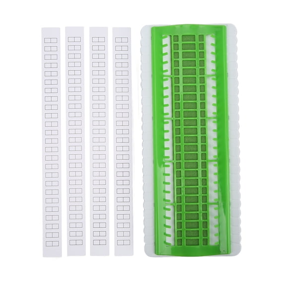 Cross Stitch Floss Organizer, 50 Positions Floss Organizer, Compact Prevent Knots Portable Floss Organizer, Cross Stitch Tools with 4 Replaceable Paper for Classification