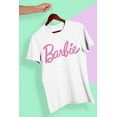 thumbnail image 3 of Isaac Morris Limited Barbie Logo Mens and Womens Short Sleeve T-Shirt (White XL), 3 of 5