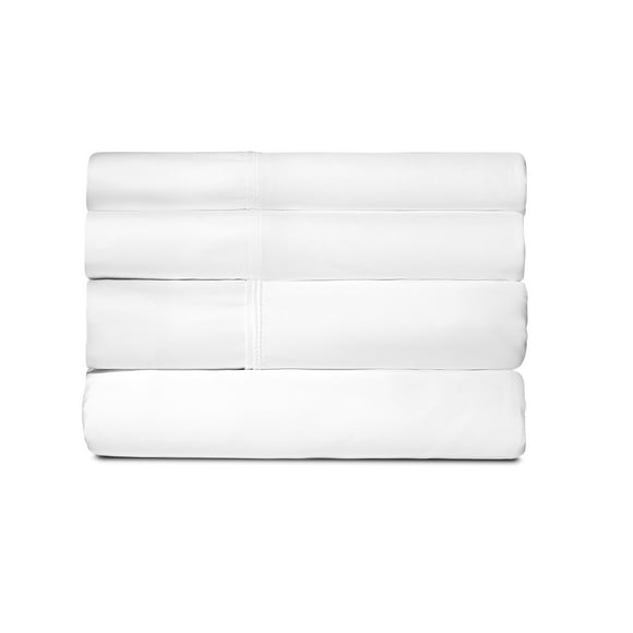 Juego de sábanas SHEEX Active Comfort Cooling Queen de color blanco brillante